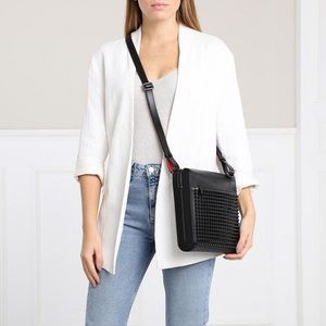 Christian louboutin navy messenger SOLD ON INSTA